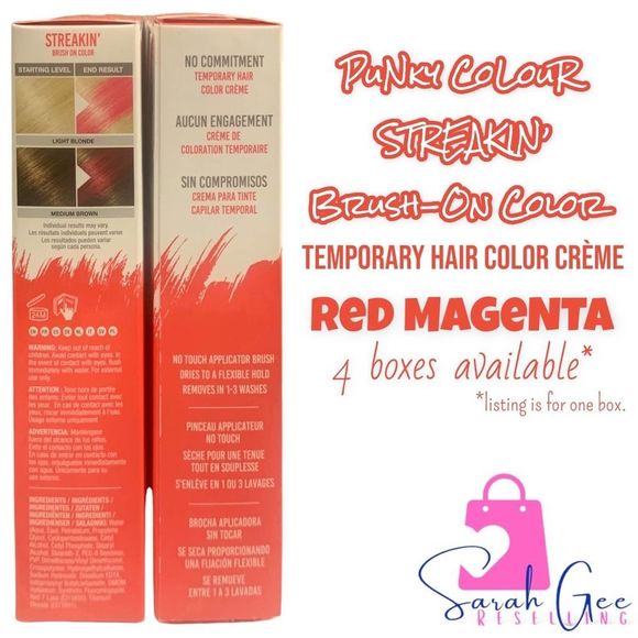 Punky Colour | Hair | Punky Colour Streakin Redmagenta Nib Brush On ...